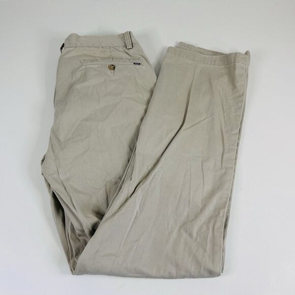 Polo Ralph Lauren 32 x 34 Classic Fit Cotton Chino Khakis Pants Beige Ivory - Picture 1 of 5